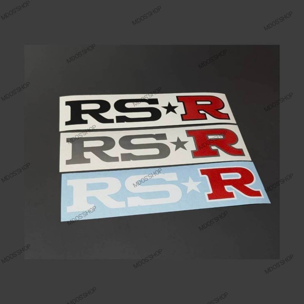 สติกเกอร์ RSR suspension งานไดคัทOracal  สติกเกอร์แต่งรถ