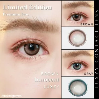 Limited เลนส์พรีเมียม By Luxzy Lens Innocent (เลนส์รายเดือน)เลนส์ฟิวเตอร์ กลิตเตอร์ ตาหวานสายตา0.00-1000