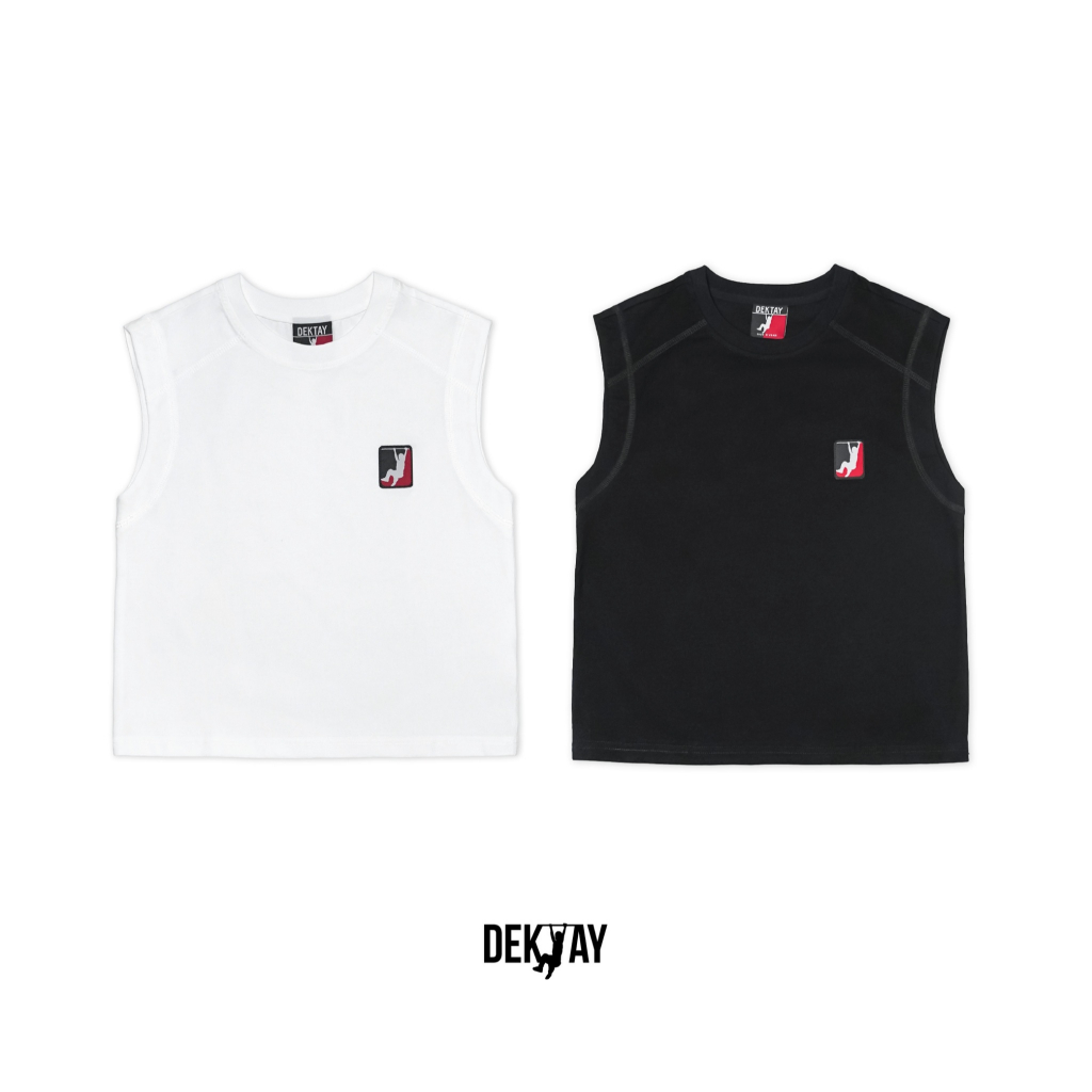 Dektay Sleeveless Basic Style Logo Patch เสื้อกล้าม