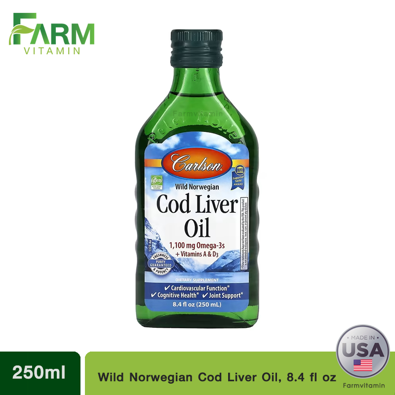 Carlson Labs, Wild Norwegian Cod Liver Oil, 8.4 fl oz (250 ml)