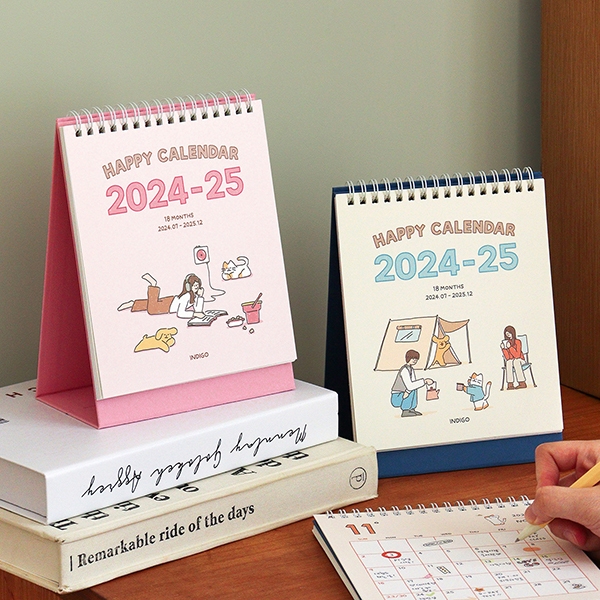 Temperature Happiness 18 Month Desk Calendar (July 24 to Dec 25) ปฏิทิน 18 เดือน