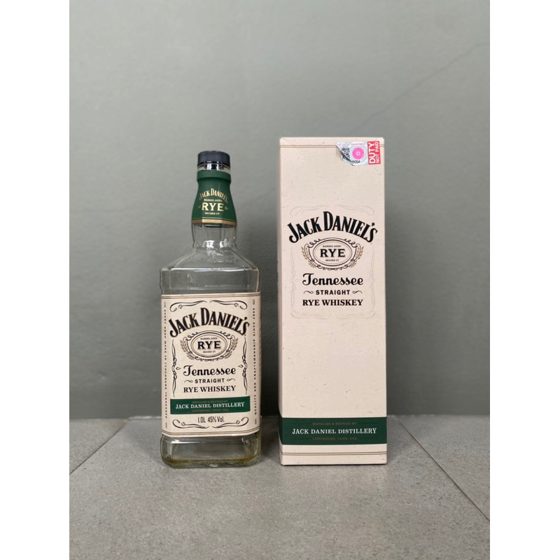 ขวดเหล้าเปล่า พร้อมกล่อง Jack Daniel 1L.