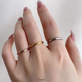 Orachat | Klear 14k ring. (แหวนตัวเรือนสแตนเลส)