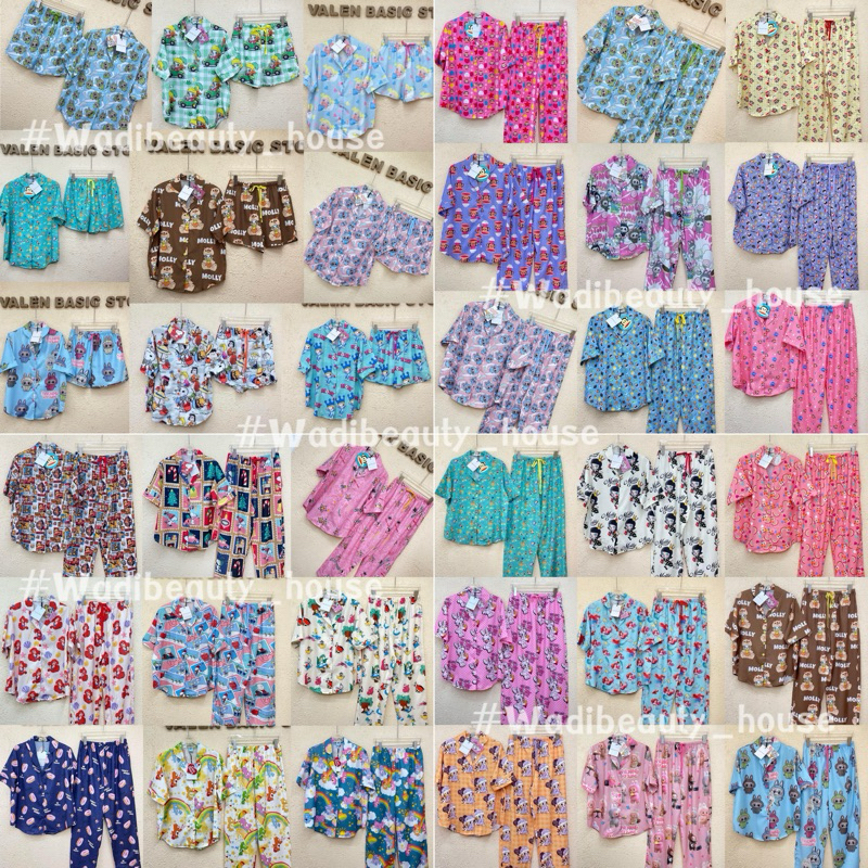 พร้อมส่ง มีปลายทาง (ชุดนอนป้ายวาเลน Valen)