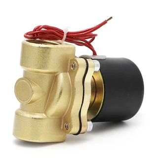 โซลินอยด์วาล์วทองเหลือง 1/2 นิ้ว 12V/24V/220V 4หุน แบบปกติปิด จ่ายไฟเปิด( NC) โซลินอยด์วาล์วน้ำ วาล์วไฟฟ้า