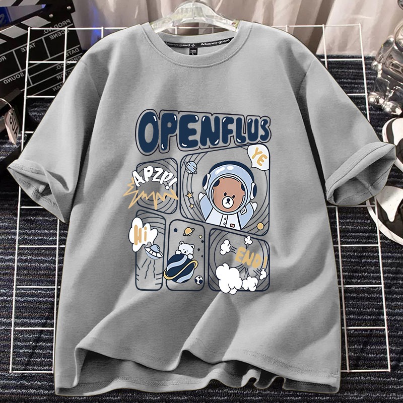 D684 （พร้อมส่งจากไทย）เสื้อยืดแขนสั้น สำหรับชายและหญิง.ลายแฟชั่นน่ารัก