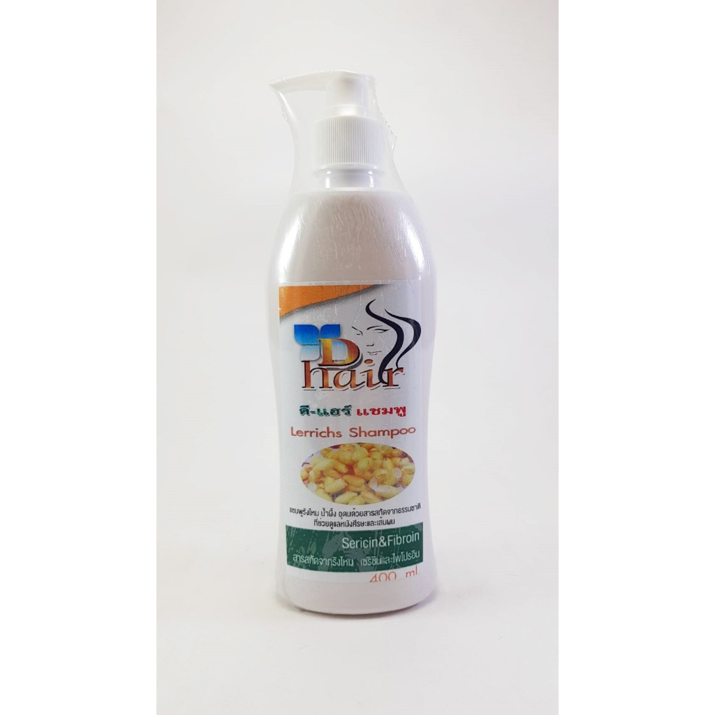 แชมพูรังไหม น้ำผึ้ง D-hair บำรุงรากผมให้แข็งแรง ลดอาการผมร่วง ขนาด 400ml.จำนวน 1 ขวด