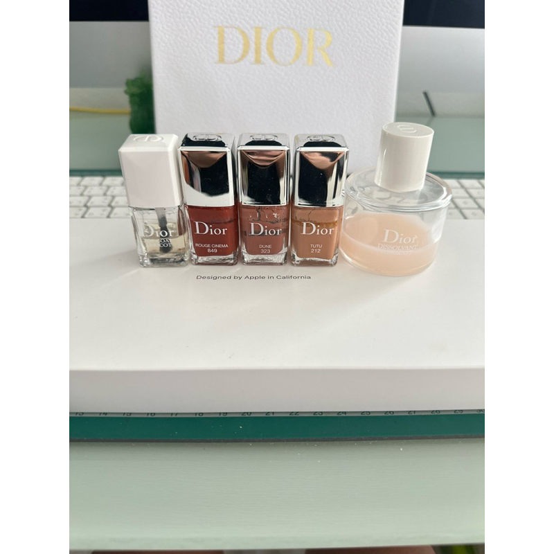 (Used )Dior Vernis Nail Polish🔖 น้ำยาทาเล็บ Dior 💅แท้💯 ขายเหมา4ขวด พร้อมน้ำยาล้างเล็บค่ะ