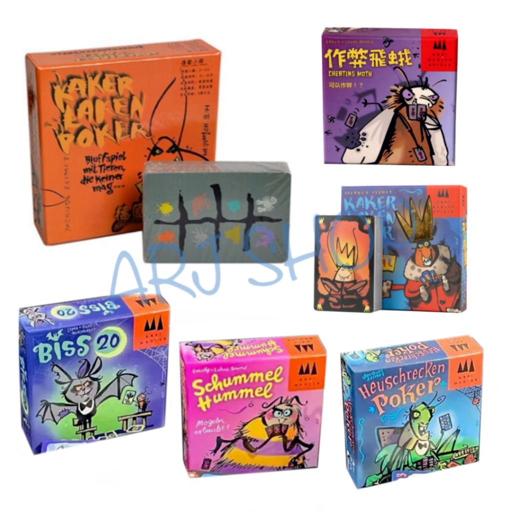 Kakerlaken Board game คู่มือไทย ( Poker / Cheat moth [ motte ] / Royal / Schummel / Heuschrecken ) - บอร์ดเกม เกมแมลงสาบ