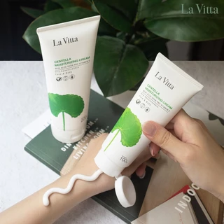 La Vitta CENTELLA MOISTURIZING CREAM WITH ALOE VERA AND VITAMIN E (ครีมบำรุงผิวหน้าและผิวกาย สูตรอ่อนโยน)