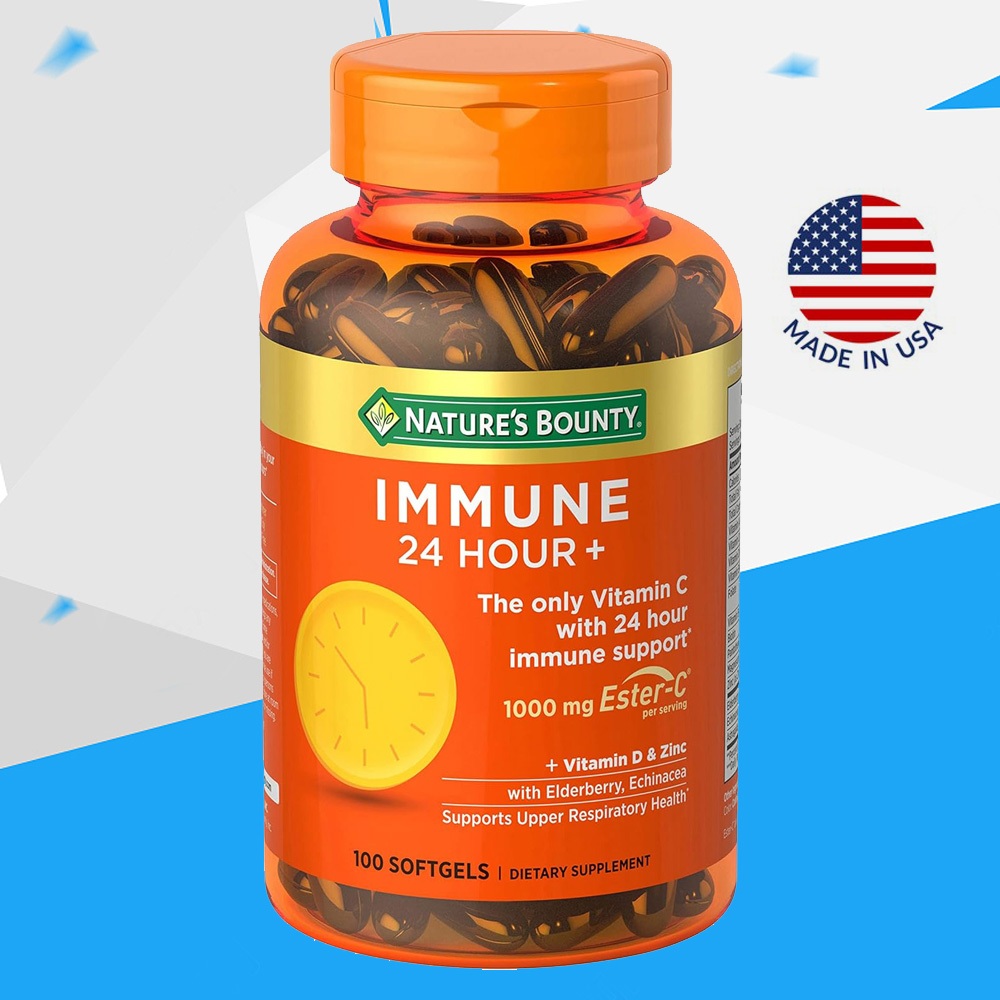 (Exp.02/2027)Nature's Bounty Immune 24 Hour 120 เม็ด