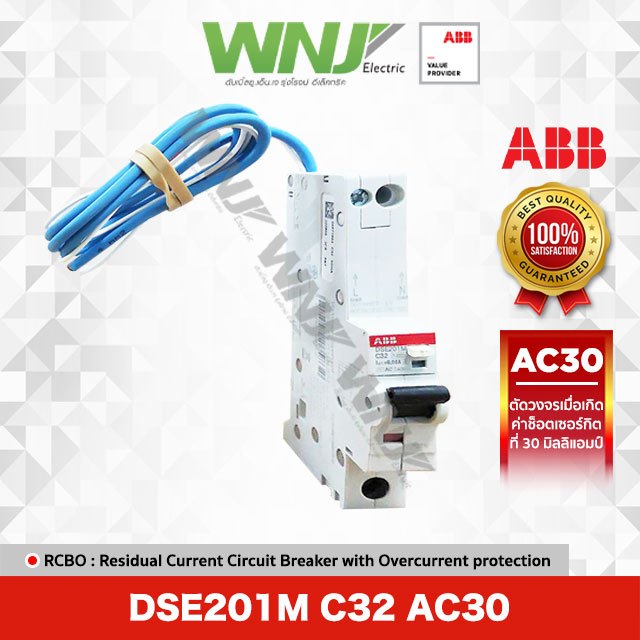 RCBO รุ่น DSE201M ( 1 Pole ) 32A