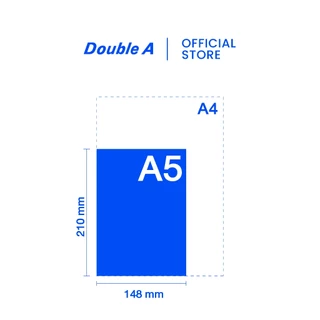 [A5] Double A กระดาษถ่ายเอกสาร A5 80gsm 500 แผ่น จำหน่าย 10 รีม