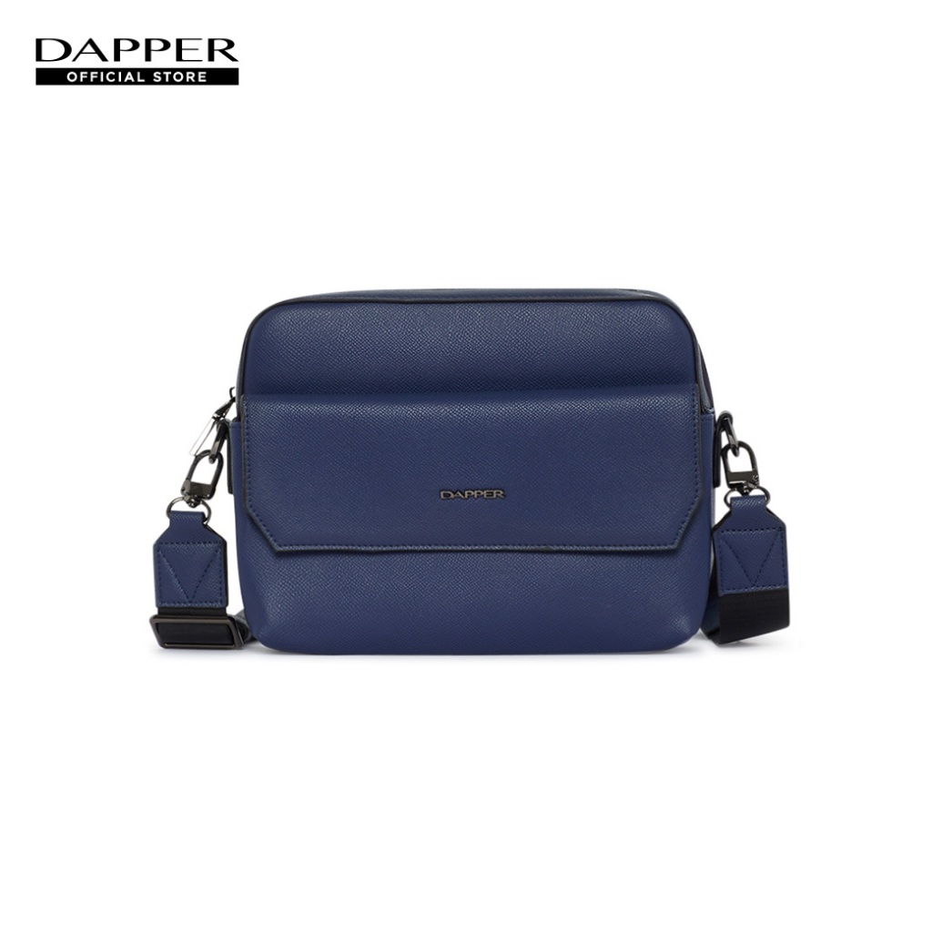 DAPPER กระเป๋าสะพาย Saffiano Flap Pocket Crossbody Bag สีน้ำเงิน (BM5NA/1228SF)