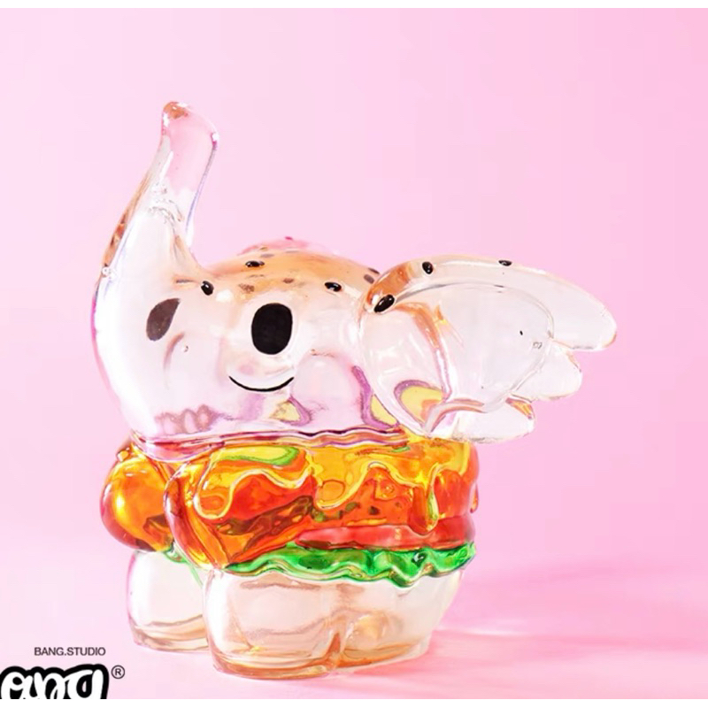 [พรี 7 วัน] BURGER ELFIE SPICY CLEAR DESIGNER TOY Profile Actions Artist: Too Natthapong