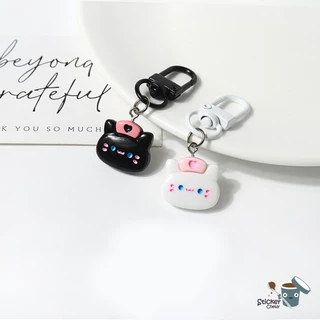 ร้านไทย พร้อมส่ง!! พวงกุญแจแมวสายพันธุ์ต่างๆ พวงกุญแจโลหะkeyring keychain ที่ห้อย airpod แมวสามสี แมวสีสวาท แมวดำ แมวเทา