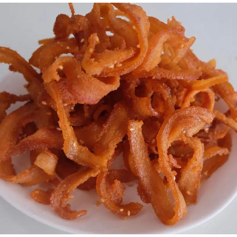 หนังหมูกระจกแห้ง 500 กรัม ทอดง่าย ไม่อมน้ำมัน เก็บได้นาน รสชาติอร่อย