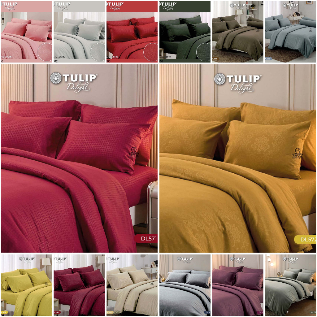 Tulip Delight [ครบชุด] ผ้าปูที่นอน+ผ้านวม 3.5/5/6 ฟุต Emboss อัดลาย มีลายนูนเบาๆ บนเนื้อผ้าสัมผัสได้ P.2