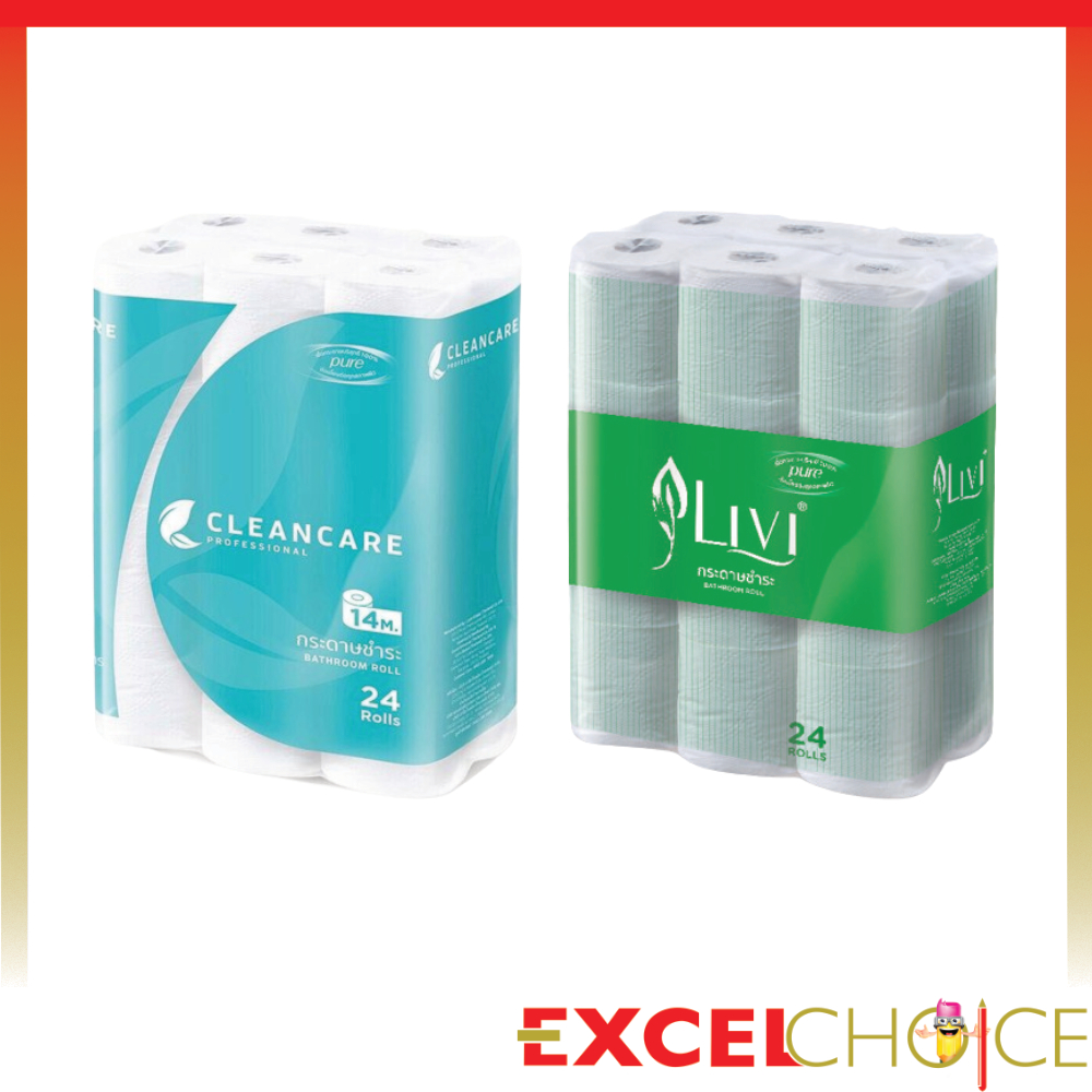 LIVI กระดาษชำระม้วนเล็ก Tissue Paper (Virgin)