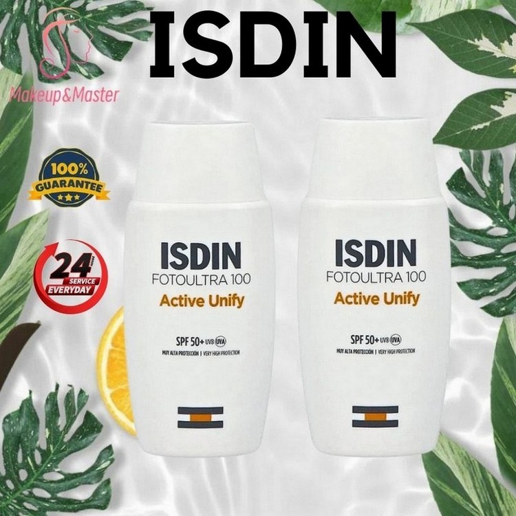 ISDIN FOTOULTRA 100 ISDIN ACTIVE UNIFY COLOR FUSION FLUID SPF50+ ISDIN ครีมกันแดด SPF50+ UVA/UVB 50m