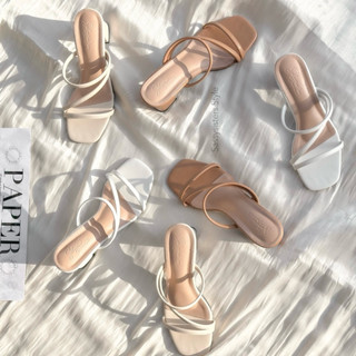 SP-07(ลงตรงไซส์!)📦มีกล่องให้ รองเท้าส้นสูง 2.5 นิ้ว รองเท้าแ…