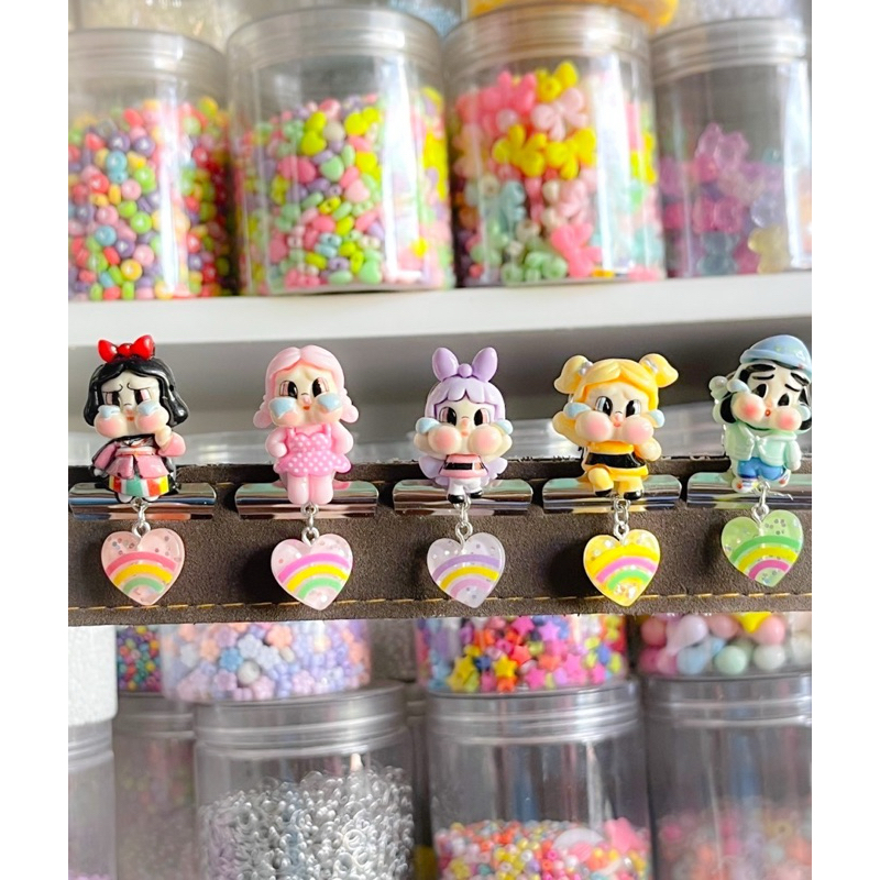 ที่หนีบเข็มขัดcrybaby+จี้หัวใจ น่ารักมาก