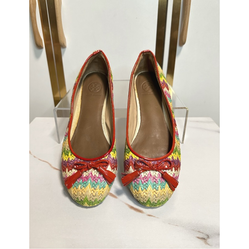 รองเท้า To❤️ry Burch Flats 👠Made in Italy 👠 Size 38.5 (24.5 cm) รับประกันสินค้าแท้💯