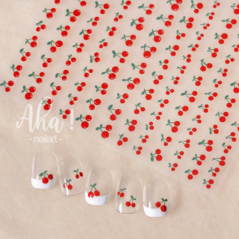 สติ๊กเกอร์ติดเล็บลายเชอร์รี่ แบรนด์ AHA-047