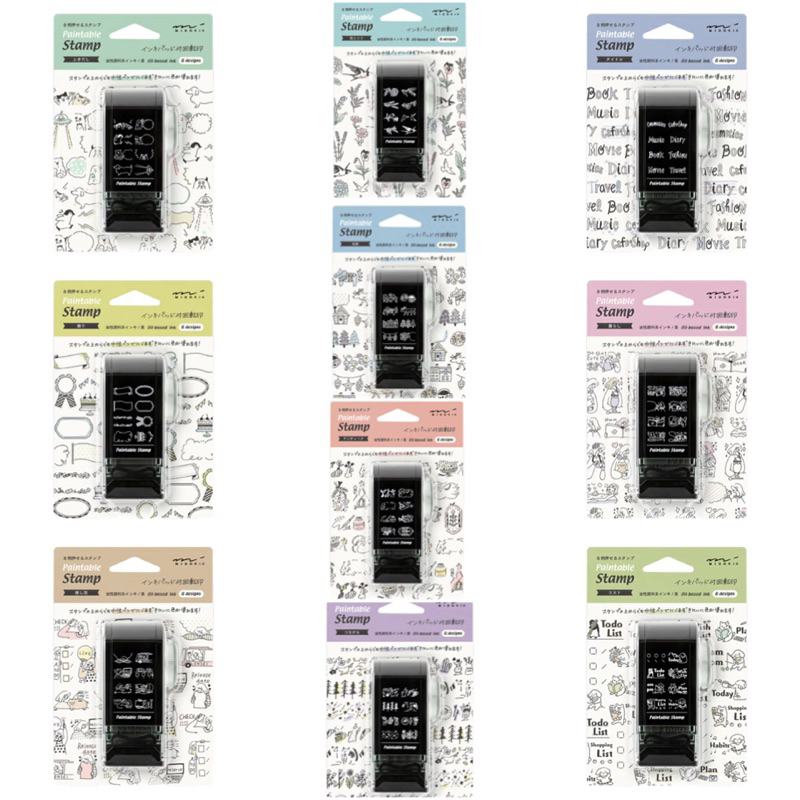 NEW!!! ตัวปั๊ม paintable stamp แบรนด์ midori