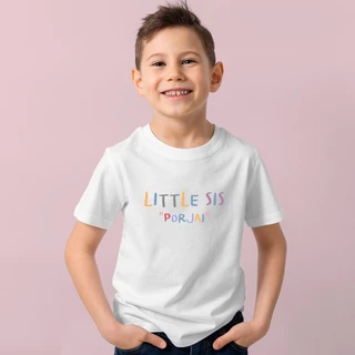 เสื้อครอบครัว PAPA MAMA Little พ่อแม่ลูก ใส่ชื่อได้ เสื้อยืดผู้ใหญ่ บอดี้สูทเด็ก