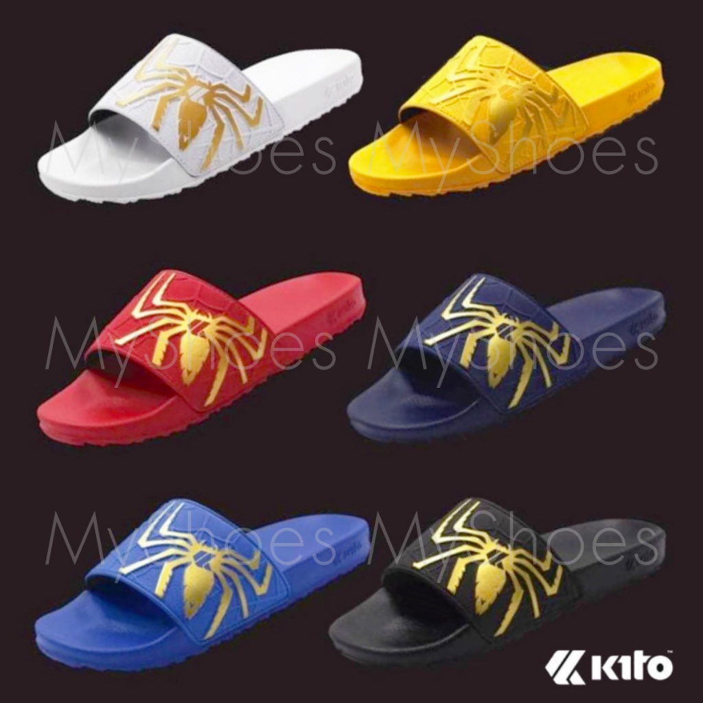 Kito AH93 Spider รองเท้าแตะ Unisex รุ่น ไซส์ 36-43 สี ดำ น้ำเงิน กรม แดง ขาว เหลือง shopmyshoes