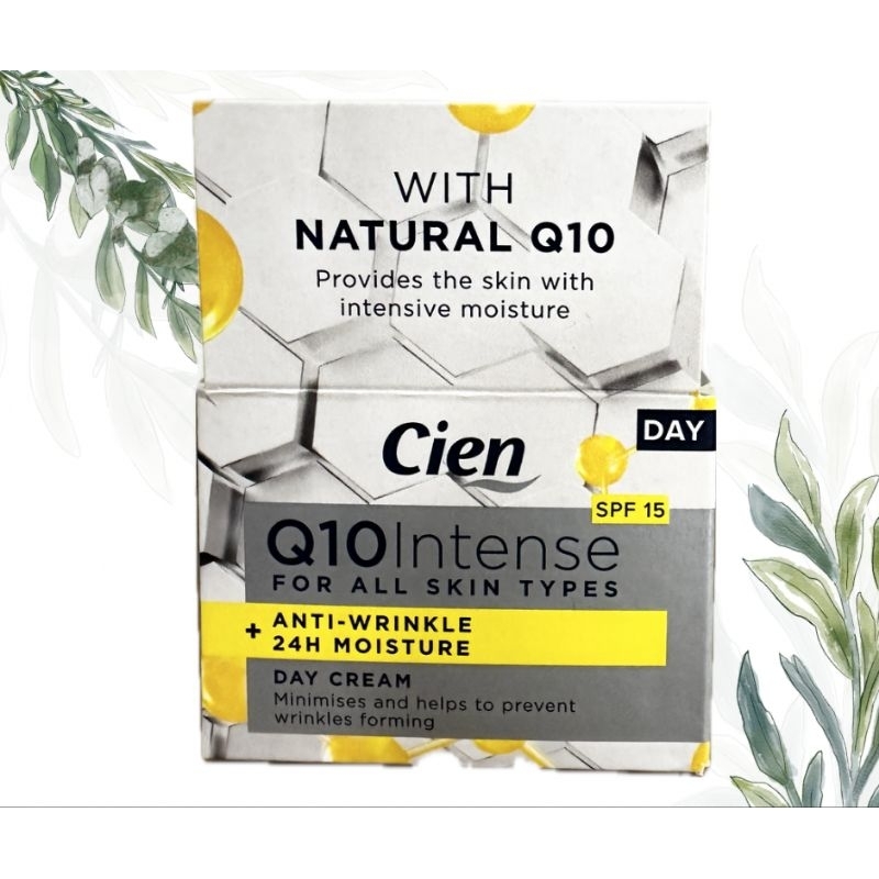 Anti-wrinkle Hydration day cream Cien Q10 50ml ครีมบำรุงผิวหน้าตอนกลางวันสูตรพิเศษจากเยอรมันนีสินค้า