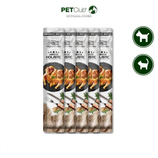 [PETClub]💥6ซอง 359.- เท่านั้น💥Absolute Holistic BISQUE™ - ขนมครีมเลียสำหรับสุนัขและแมว เบสเนื้อไก่ 3 รส [60gx5ซอง]