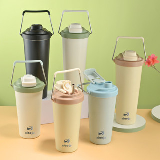 (พร้อมส่ง) Xiaoju แก้วเก็บอุณหภูมิ มีหูหิ้ว พกพาได้สะดวก สแต…