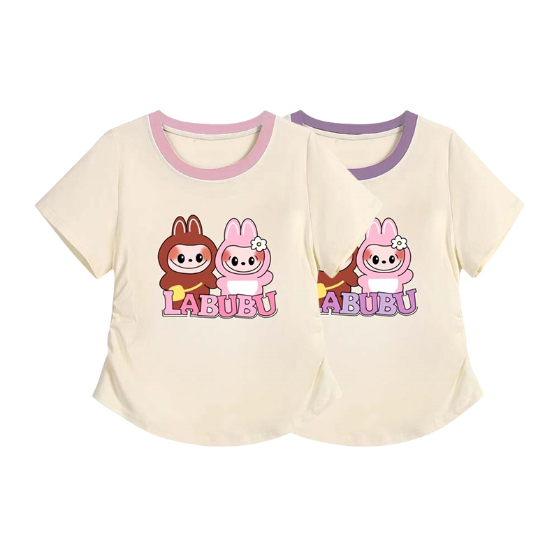 【พร้อมส่ง】 เสื้อยืดเด็กสีพื้นสีพาสเทล ผ้าร่องผ้ายืดใส่สบาย