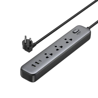 UGREEN ปลั๊กไฟ 30W 3 ช่อง 3680W USB-Ax2 , USB-Cx1 รางปลั๊ก มอก. 1สวิตช์ควบคุม
