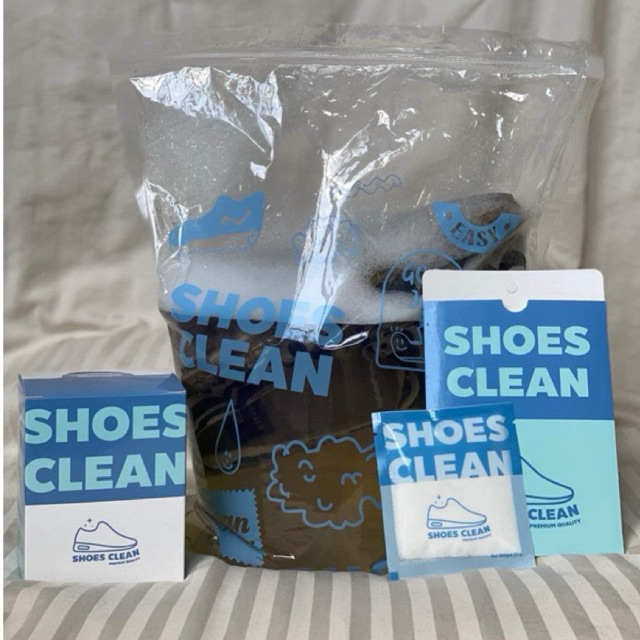 ผงซักรองเท้า Shoes clean (12ซอง) แถมฟรี ผงซักฟอกอีซี่ อีซี่ โกลด์ 1 ซอง