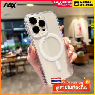 เคสโทรศัพท์หรูหราแบบไร้สายชาร์จได้สำหรับ IPhone 13 15 7Plus 14 12 11 Pro MAX 8 6 7 6S Plus X XR XS