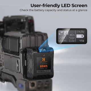 K&F V Mount Battery with USB-C, USB-A, BP and D-TAP ports
