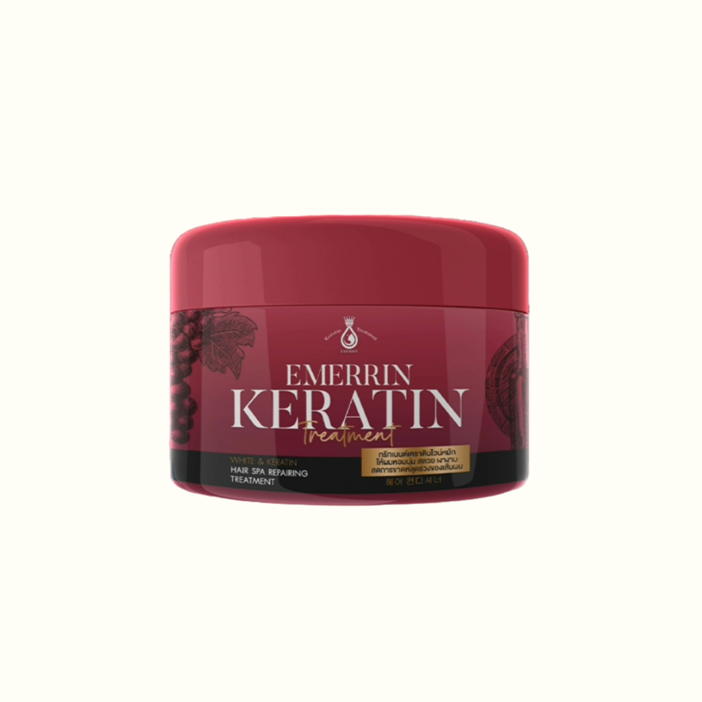 Emerrin Keratin เคราตินไวน์แดง 1 กระปุก