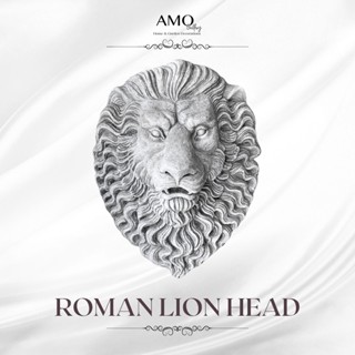 AMO GALLERY  |หัวสิงโตติดผนัง ขนาดใหญ่ ปูนปั้นหัวสิงโต สไตล์…