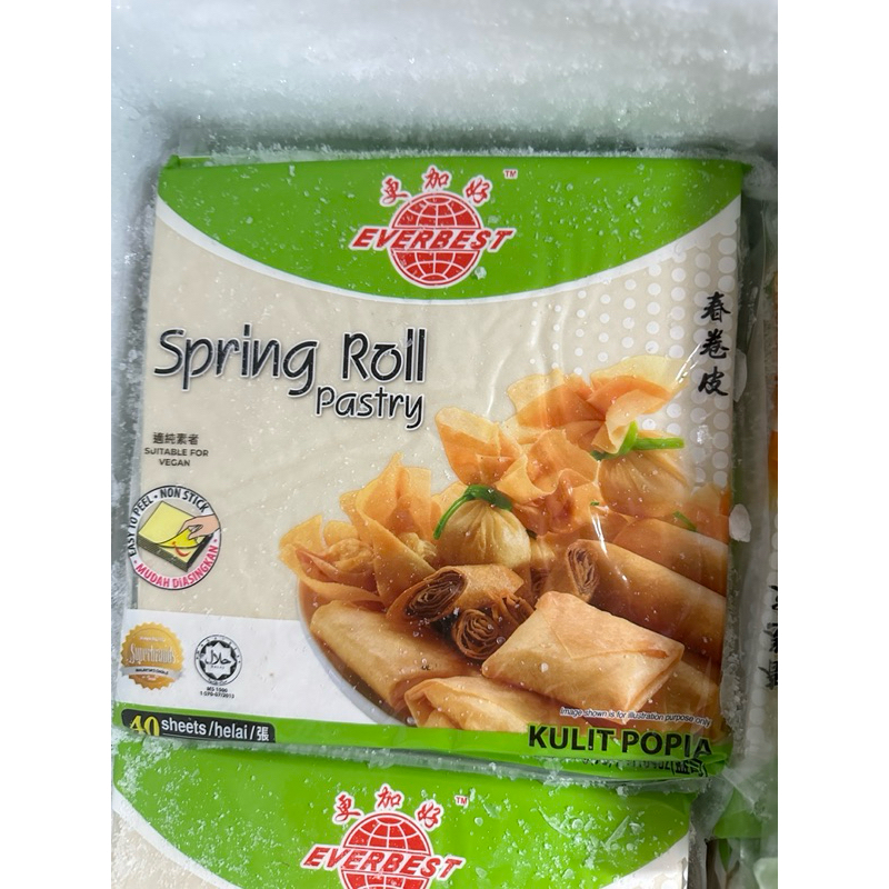 แผ่นแป้งปอเปี๊ยะ ห่อสีเขียว 3 ห่อ แพ็คละ 500 กรัม จำนวน 40 แผ่น ขนาด 8.5*8.5 นิ้ว - รูปที่ 2