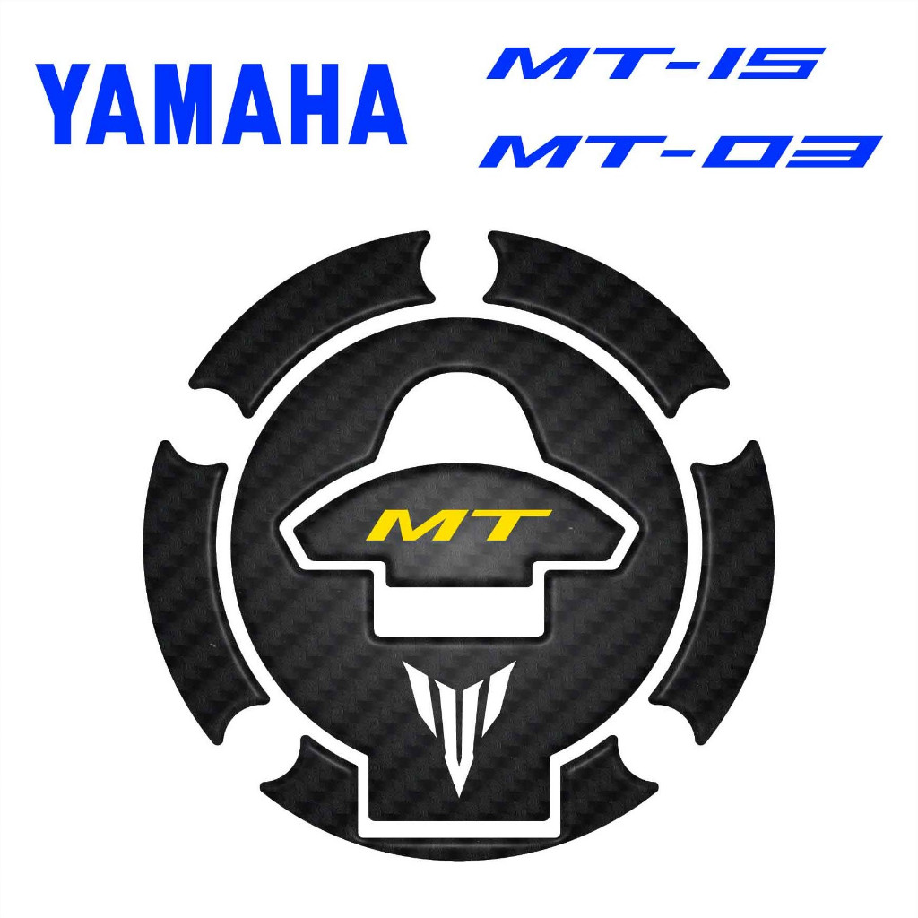 กันรอยฝาถัง YAMAHA รุ่น MT15,03 -เหลือง-ขาว #กันรอยmt15 #ของแต่งmt15 #กันรอยฝาถังmt15 #mt15 #mt03