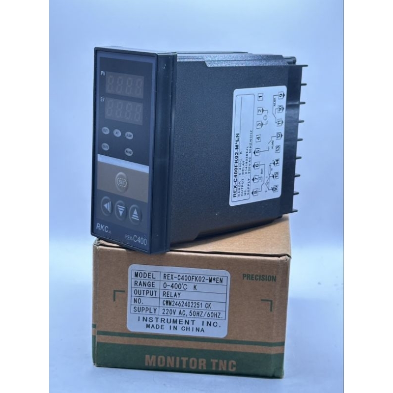 Tamp วัดอุณหภูมิ REX-C400FK02-M*ENRANGE0-400 220V AC, 50HZ/60HZ.Tamp วัดอุณหภูมิ REX-C400FK02-M*ENRANGE0-400C RELAY SSR