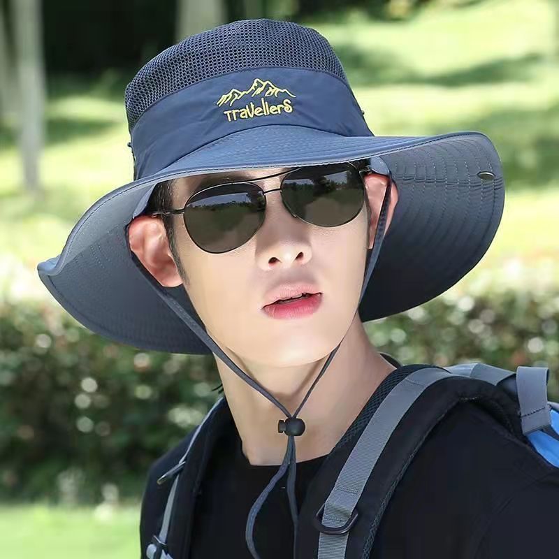 หมวกบักเก็ตกันแดด หมวกปีกขนาดกลาง หมวกเดินป่า ทำไร่ ทำสวน ตกปลา พร้อมส่งจากไทย