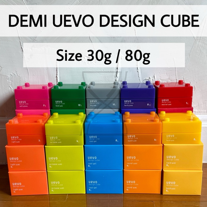 (พร้อมส่ง/ของญี่ปุ่นแท้ราคาถูกที่สุด) DEMI UEVO DESIGN CUBE แว็กซ์จัดแต่งทรงผม ให้ผมอยู่ทรง เงางาม