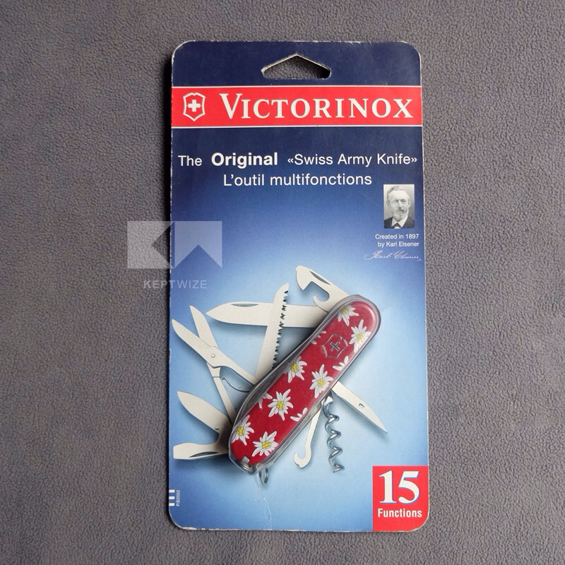 มีดพับ Victorinox Huntsman 15 ฟังก์ชั่น Swiss มีดพับเอนกประสงค์ มีดพับพกพา