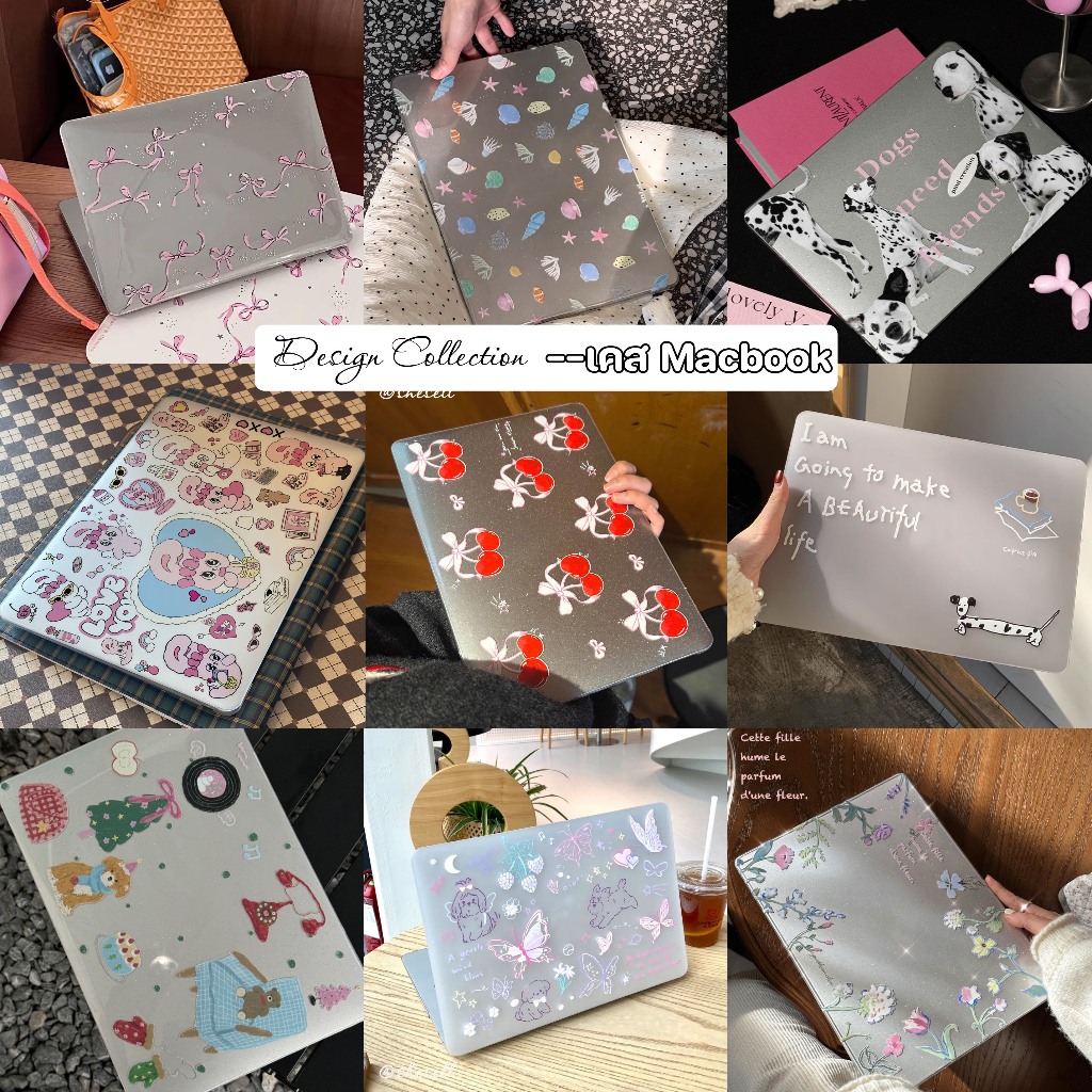Shesell พร้อมส่ง✨เคส macbook Design Collection Air13 Pro13/14/16 Neo13 เคสสำหรับแมคบุ๊คใสA3240 A2681