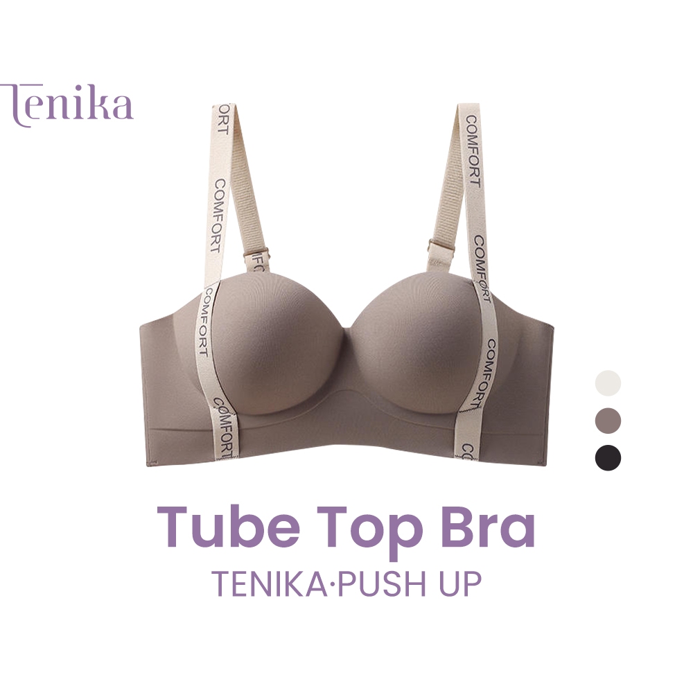 TENIKA เสื้อชั้นใน สายสะพายไหล่กันลื่น Tube Top Bra ไร้โครง ไม่มีรอยต่อ Bra-030