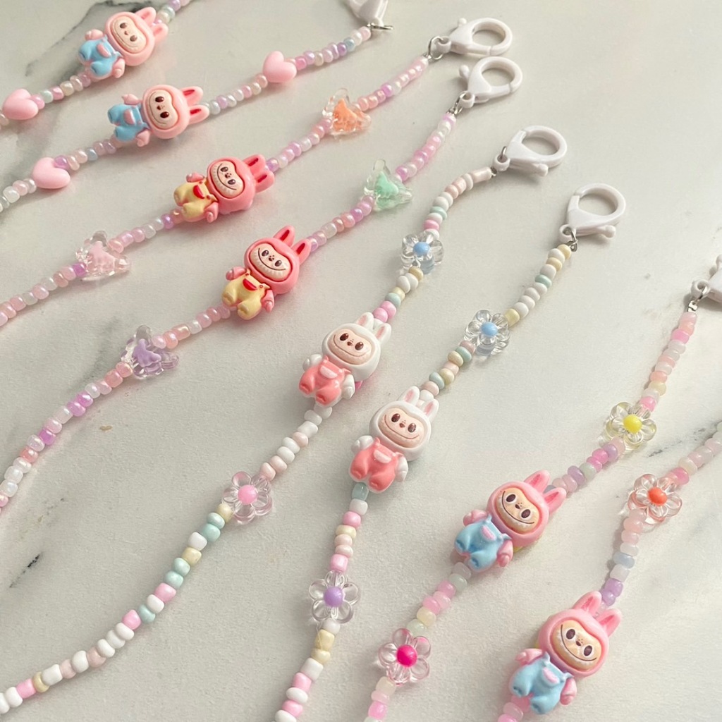 พร้อมส่ง สายคล้องแมส ลาบูบู้ LABUBU น่ารัก Cute